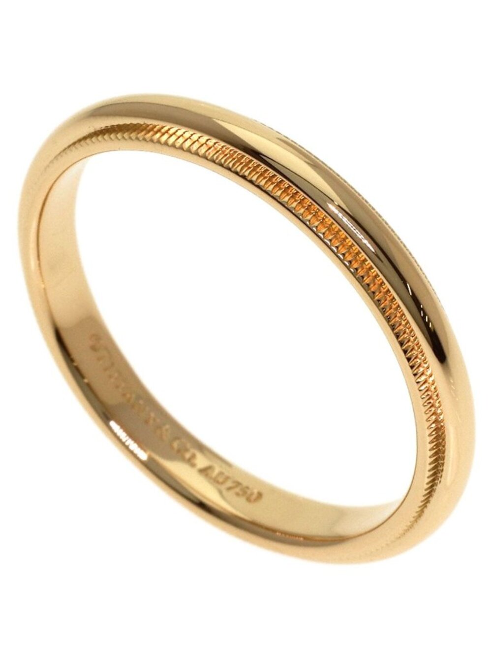 Tiffany & Co Milgrain Ring 18k Pink Gold